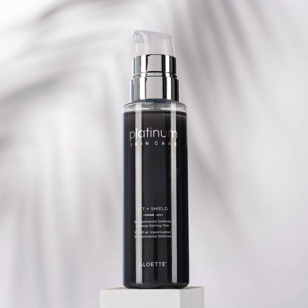 Aloette Platinum line  Set + Shield   Makeup setting mist  New in Package